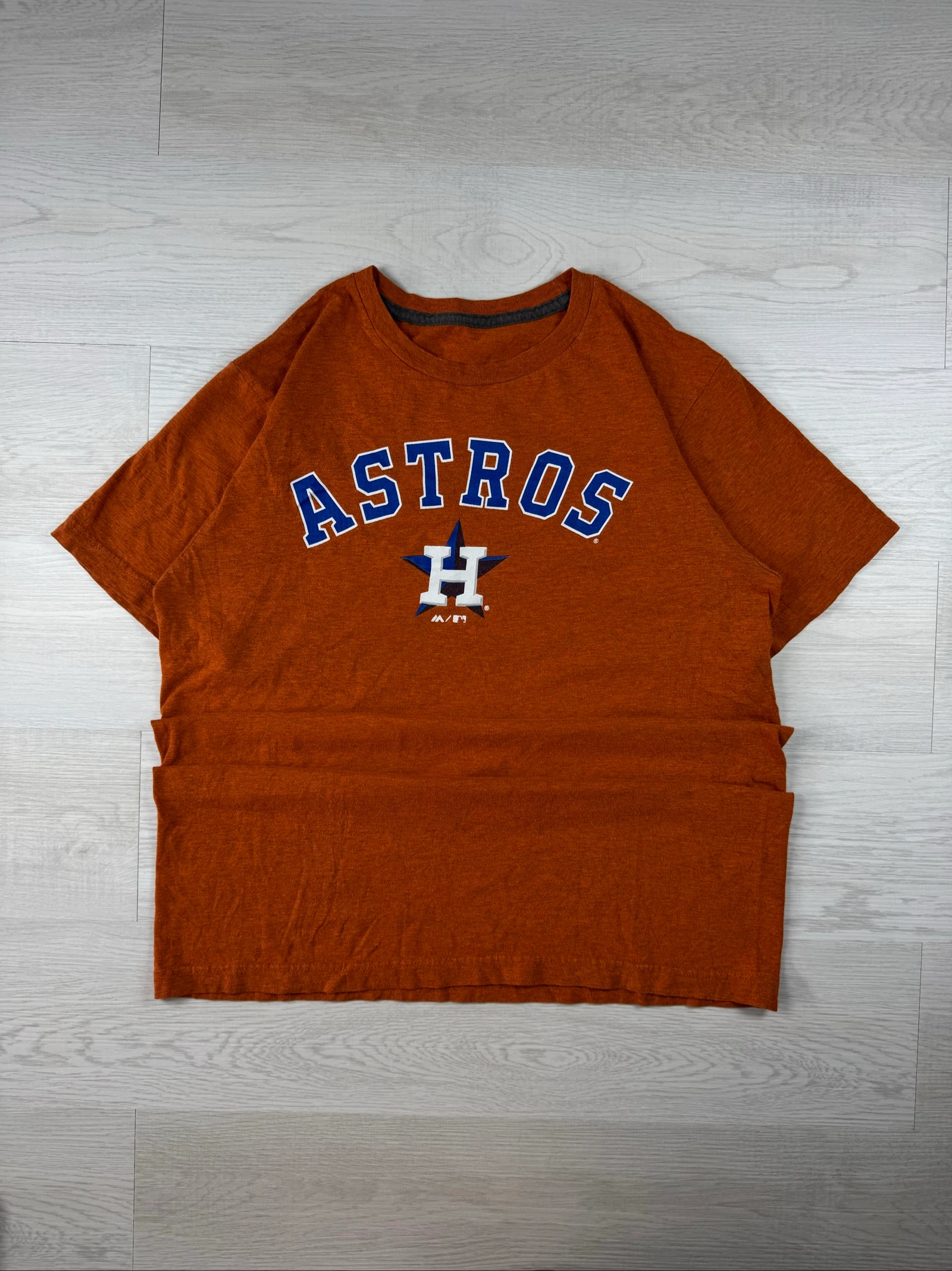 Majestic Houston Astros MLB Graphic T-Shirt Orange M 2017